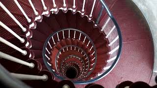 High Angle View Of A Circular Staircase