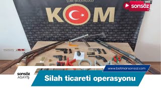 Kahramanmaraş'ta silah ticareti operasyonunda 9 gözaltı
