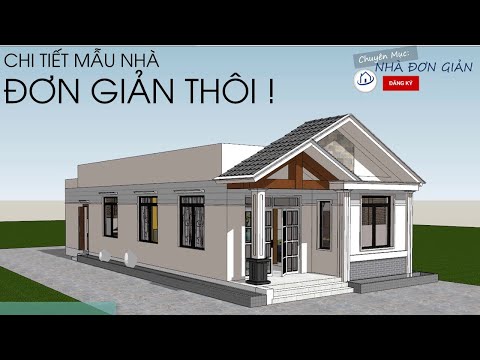 Nhà cấp 4 Mái Thái Đơn giản Đẹp 3 phòng ngủ -SAH