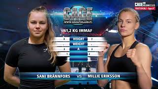 CAGE 58: Brännfors vs Eriksson  (Complete MMA Fight)