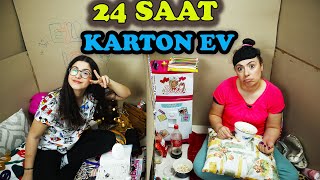 24 Saat Karton Evde Yaşamak Eylül Lal