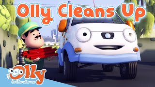 Cars for Kids - Olly Cleans Up | Transport for Kids | Olly the Little White Van