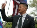 Lt. Dan Choi At Obama Protest Beverly Hilton 27 May 2009