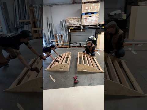 Building the speed bump‼️🔨 #diy #skate #obstacles