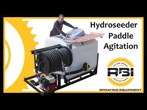 Hydroseeder Skid Unit - 550 Gallon - Mechanical Agitation - Electric Swivel Reel