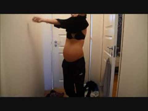 Pregnant Belly small clothes - YouTube
