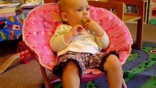 Gabby Sitting On Her Princess Chair 1