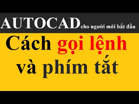 Các cách gọi lệnh và phím tắt hỗ trợ trong Autocad #2