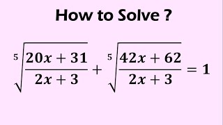 A Challenging Radical Equation | Give It A Try!