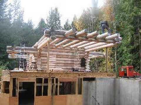 A time lapse video of our log home erection in Nelson BC