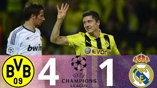 Borussia Dortmund Vs Real Madrid 4-1 Highlights Semi Final Champions League 2013