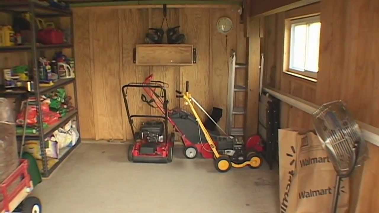 Building a Shed under a Deck - YouTube