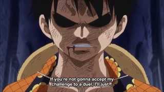 One Piece Ep. 720- Final Battle Luffy vs Bellamy.
