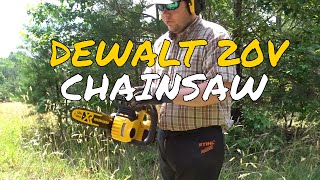 DEWALT 20V ElECTRIC CHAIN SAW REVIEW
