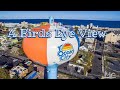 Ocean City, MD Boardwalk & Inlet Aerial Drone View