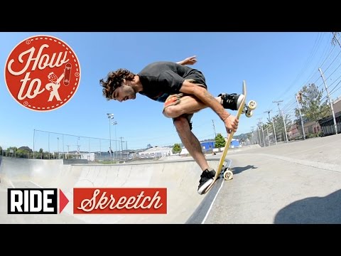 How-To Skateboarding: Blunt Mute Grab 180 with Josh "Skreech" Sandoval