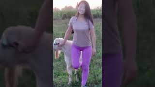 Girl Rides Her Goat