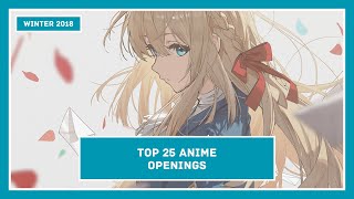 Top 25 - Anime Openings Winter 2018