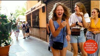 In Granada City Part 9. Funniest Reactions. Statue Prank
