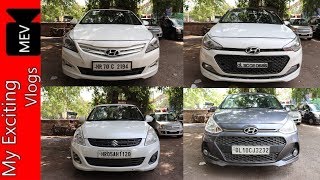 HATCHBACKS & SEDANS FOR SALE IN DELHI ( FULL CAR REVIEW, PRICE) FINANCE AVAILABLE ON ALL CARS ..