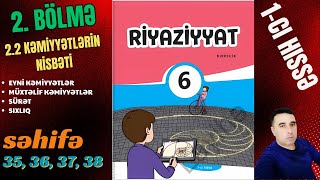 6-Cı Sinif Riyaziyyat Səh. 35, 36, 37, 38 1-Ci Hissə