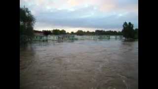 River Swale Flooding Topcliffe Bridge, Topcliffe, Thirsk. 27092012