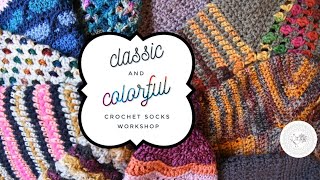 Introducing Clic And Colorful Crochet Socks Workshop Learn Crochet Socks