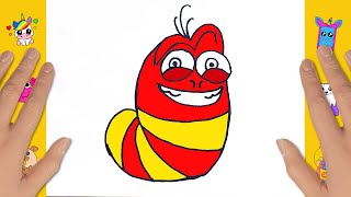How To Draw Larva Red Larva Tuba
