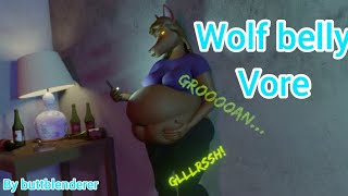 Wolf Belly Vore By Blenderer Special Anim 3