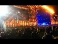 WOODSTOCK 2012 - The Darkness - podwójny skok ze sceny