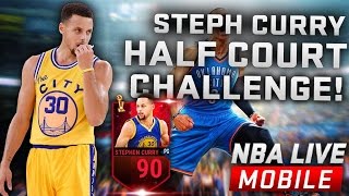 Nba Live Mobile - Steph Curry Half Court Challenge - Steph Curry Gameplay