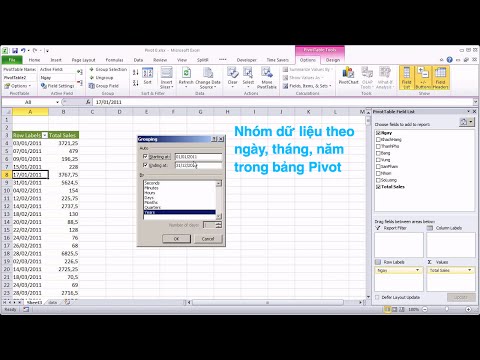 Pivot #12 Nhóm dữ liệu theo ngày tháng năm