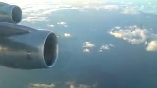 Must See Qantas 747-300 Mid Flight From Auckland To Lax Boeing 743