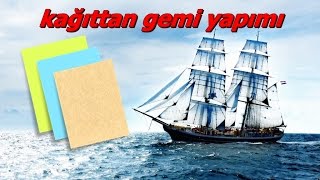 Kolay Kağittan Gemi̇ Yapimiorigami