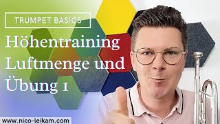Höhentraining und Luftmenge, wie trainieren? | Übung eins für Deine Höhe auf der Trompete | Übung 1