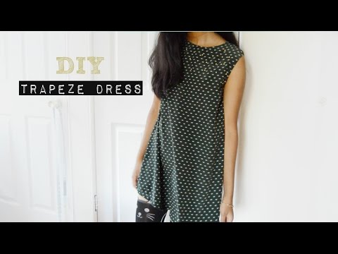 DIY Easy Trapeze Dress - YouTube