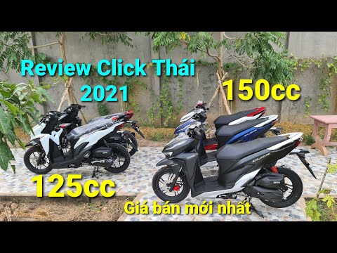 Cận cảnh Honda Click Thái 2021 màu mới nhất tại Mai Duyên. Click125 mới màu Trắng đen | Đen cực ngầu