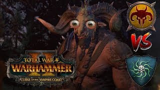 KHAZRAK'S PENT UP RAGE - Beastmen vs Vampire Coast | Total War Warhammer 2