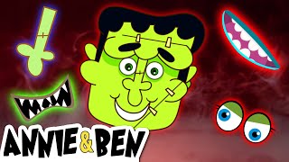 Crazy Monster's Missing Face Song | Funny Halloween Rhymes for Kids | Annie and Ben