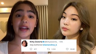 Andrea Brillantes Pinahiya Ni Kitty Duterte Matapos Siyang Imention Nito Sa Twitter