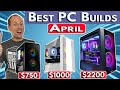 🔥 1440P Gaming is Cheap! 🔥$750 & $1000 PC Build, $2200 4K | Best PC Build 2024 April