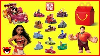 Ralph Breaks The Internet 2018 Fast Food Toys From Happy Meal With Moana And Wreck It Ralph Cars