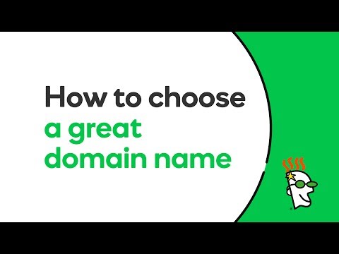 VIDEO : how to choose a great domain name | godaddy - choosing a good domainchoosing a good domainnamecan take some time and consideration. learn some basic concepts you should keep in mind when ...