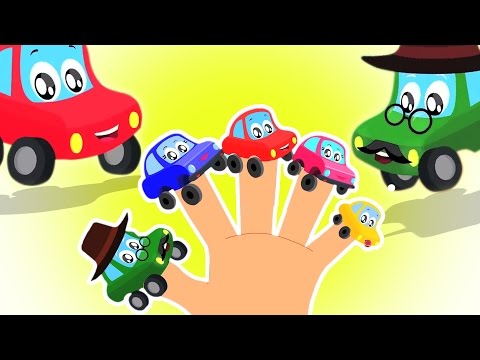 Autos Finger Familie | Kleine rote Auto | Fingere Family Song | Video für Kinder
