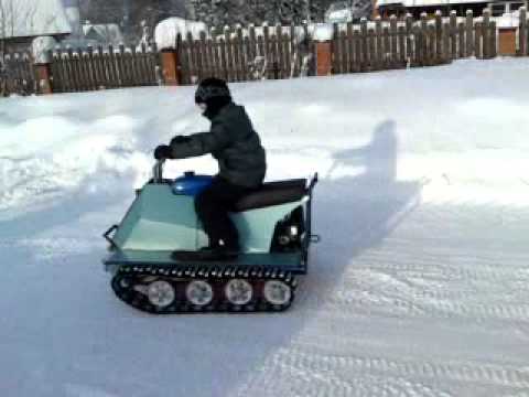 Самодельный снегоход на гусеницах из оки Самодельный снегоход на гусеницах из оки