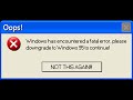Microsoft Sam reads Funny Windows Errors (One Year Special)