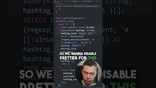 Use Prettier-Ignore