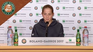 jelena ostapenko press conference after quarterfinals 2017 roland garros