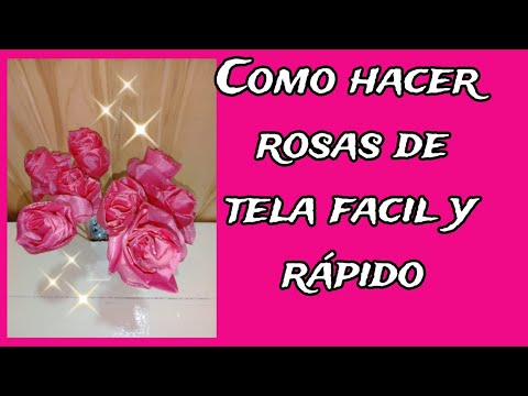 Diy 🌹 Como hacer rosas de tela fácilmente Diy 🌹 Como hacer rosas de tela fácilmente