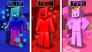 Minecraft Manhunt, But Our Color Buffs Us